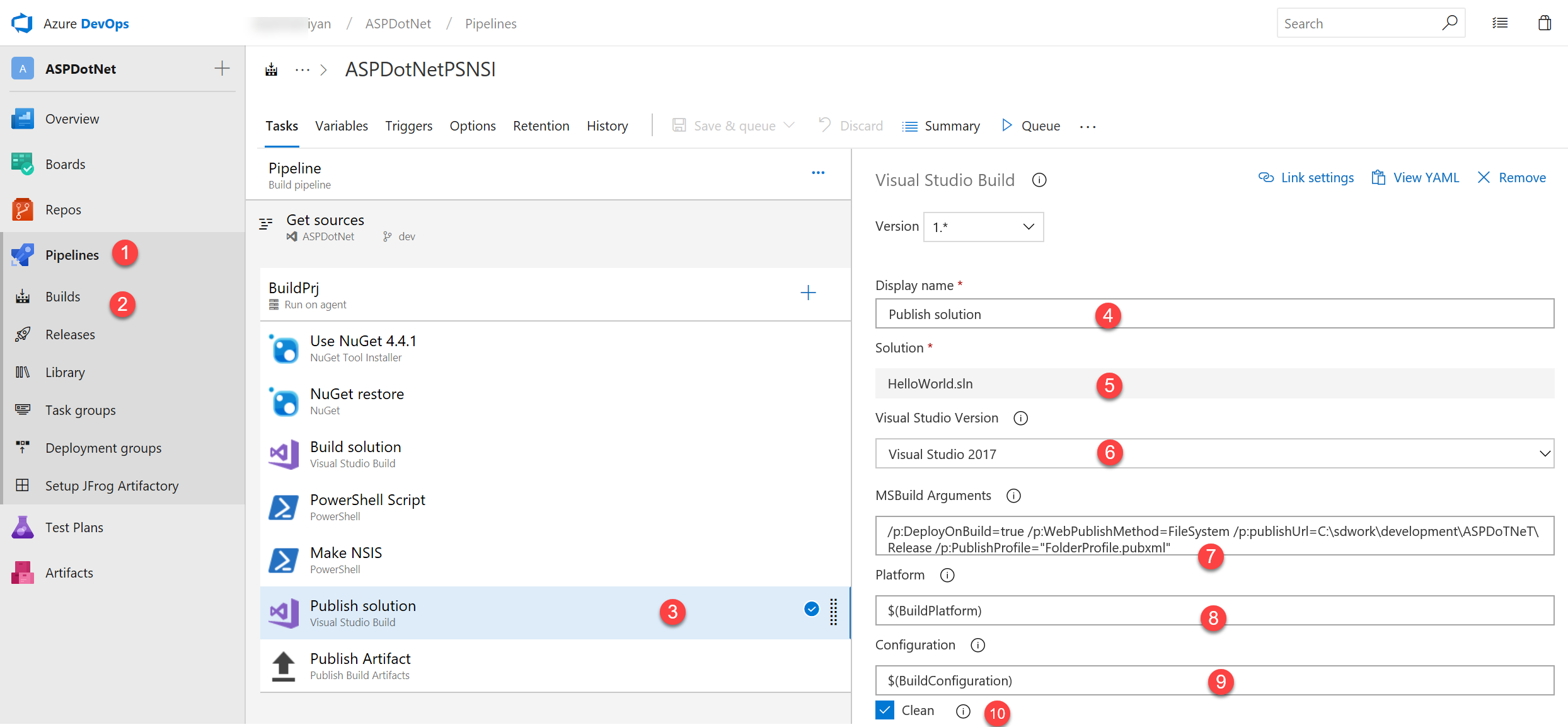 Publish Solution