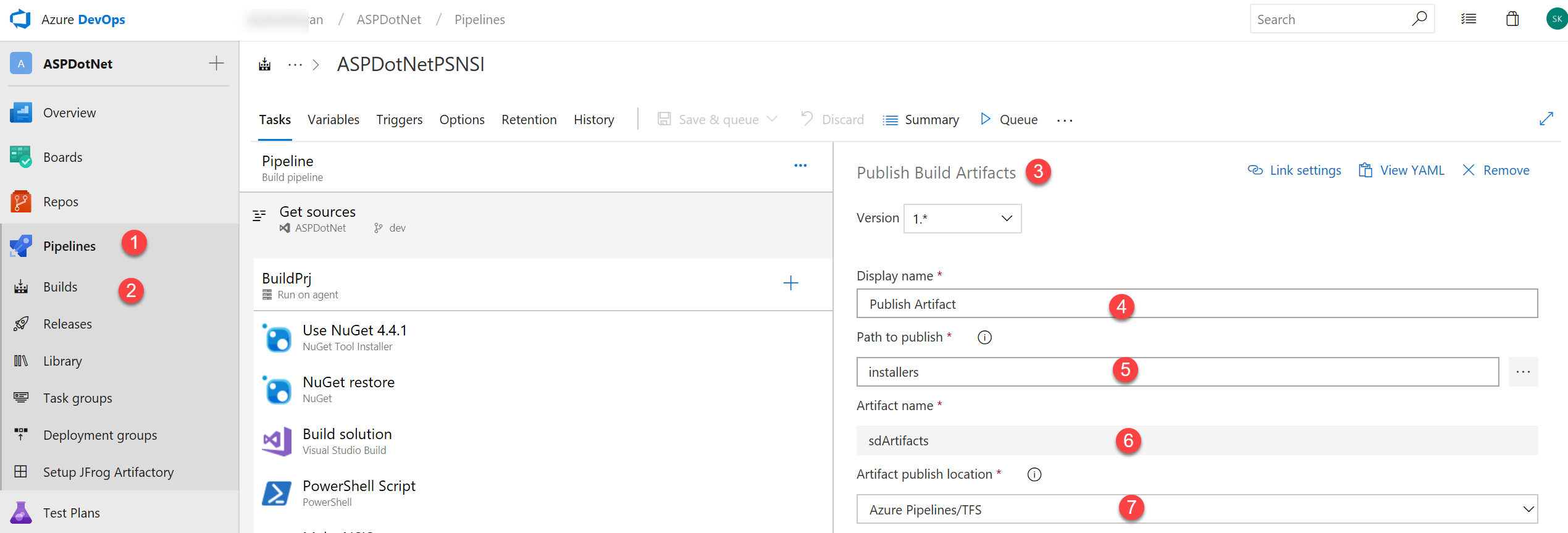 Publish Artifacts